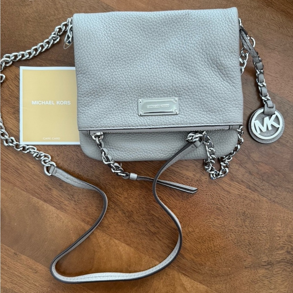 Michael Kors Light Gray Crossbody Bag